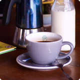 Hello Coffee Cup & Saucer Set